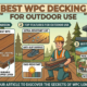 best wpc decking outdoor, wpc decking pool area