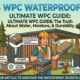 wpc waterproof decking, wpc wall panel bathroom