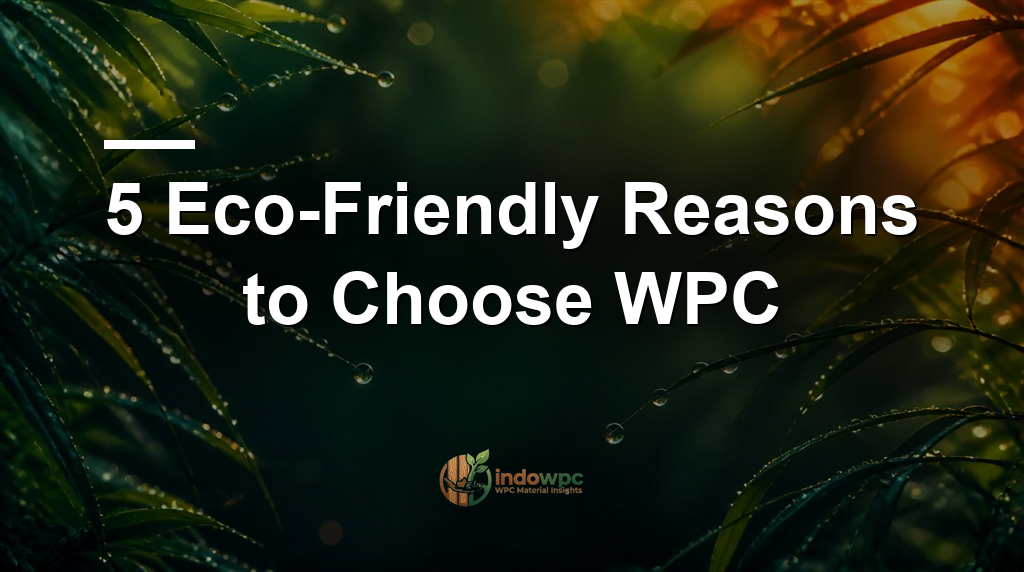 5 Eco-Friendly Reasons to Choose WPC