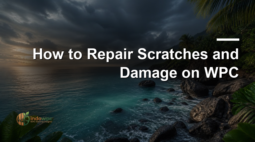 How to Repair Scratches and Damage on WPC