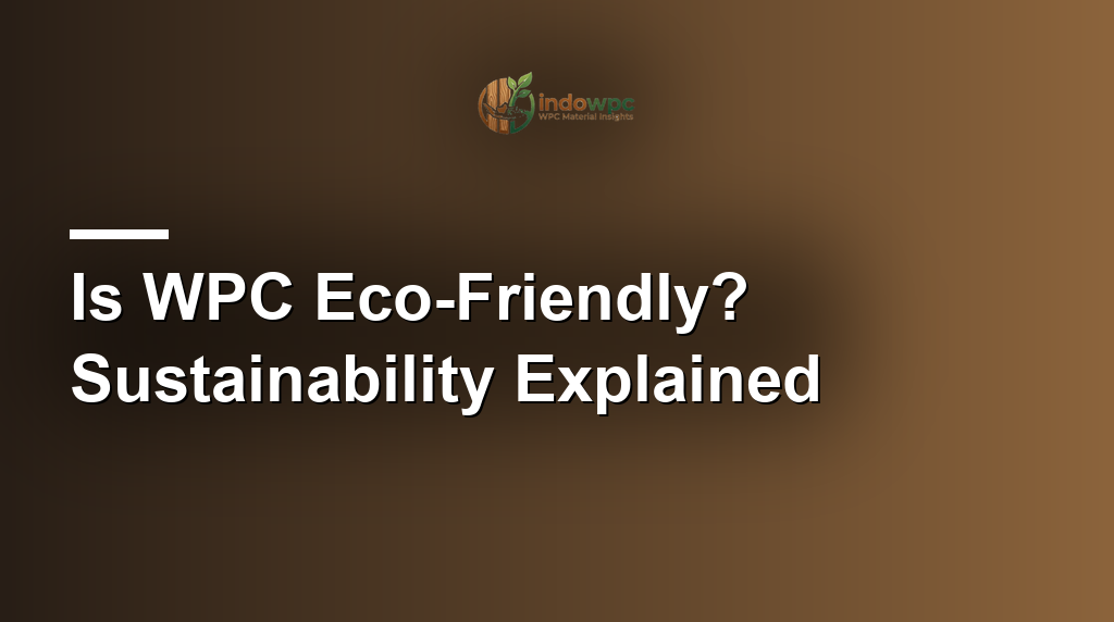 Is WPC Eco-Friendly? Sustainability Explained