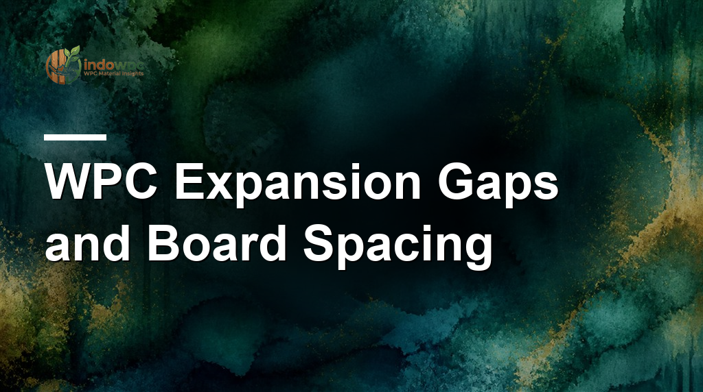 WPC Expansion Gaps and Board Spacing