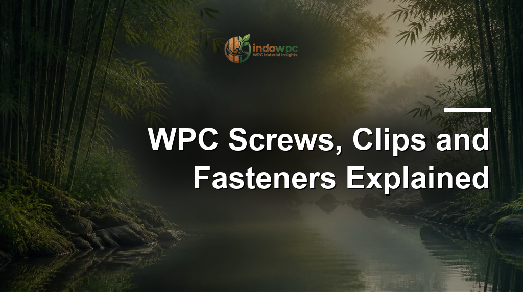 WPC Screws, Clips and Fasteners Explained