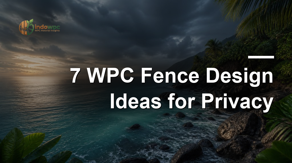 7 WPC Fence Design Ideas for Privacy