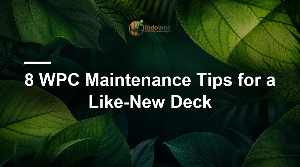 8 WPC Maintenance Tips for a Like-New Deck